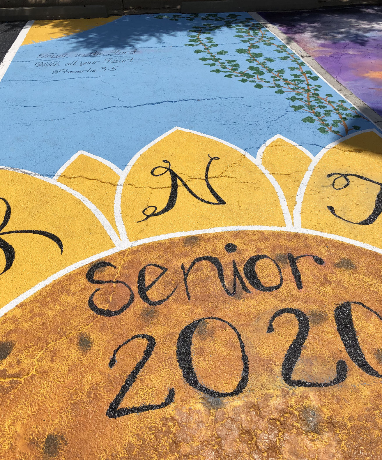 Bryan High School senior parking, 2020